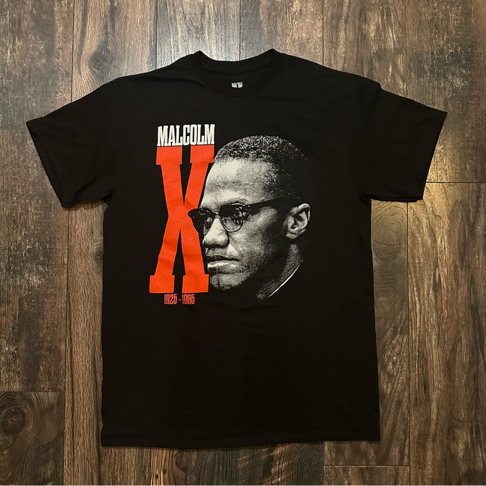 Malcolm X short sleeve black t-shirt size Medium - Picture 13 of 13